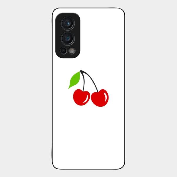 Cherry Glass Case Cover For Oneplus Nord 2 5G