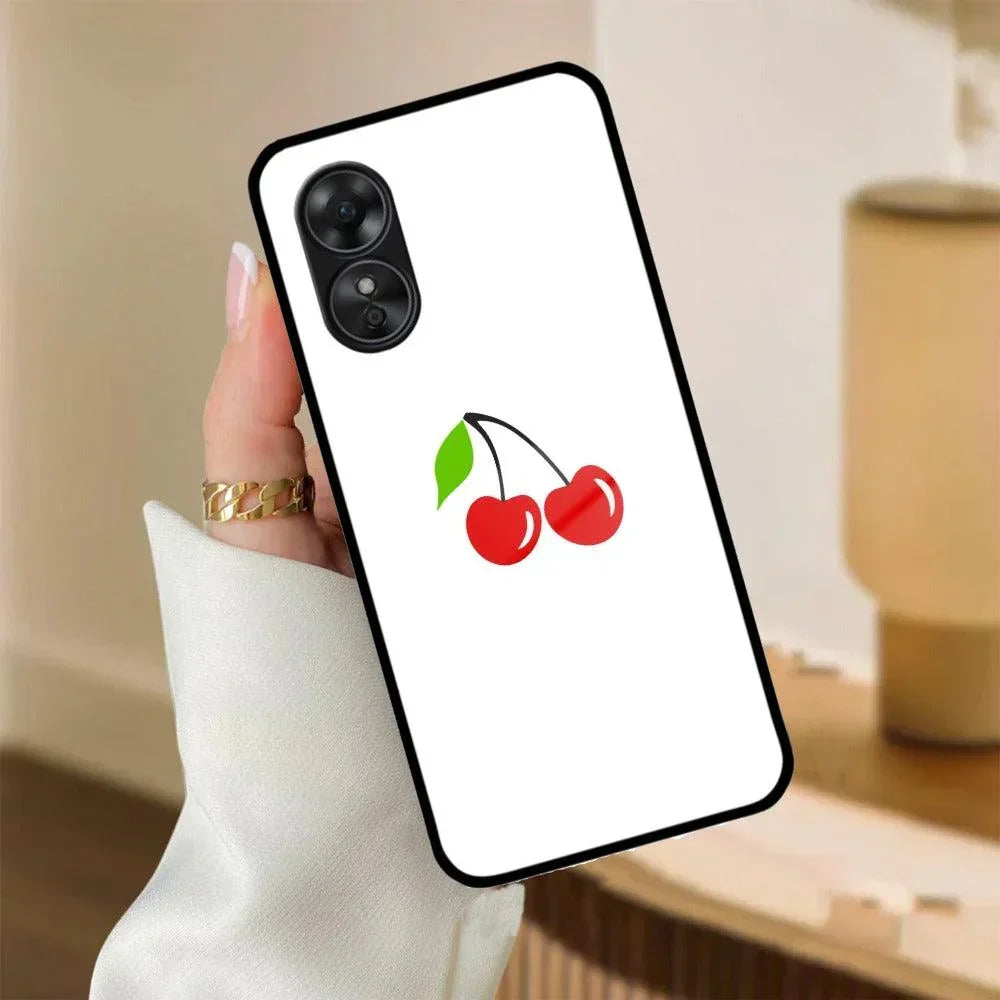 Cherry Glass Case Cover For Oppo - ShopOnCliQ