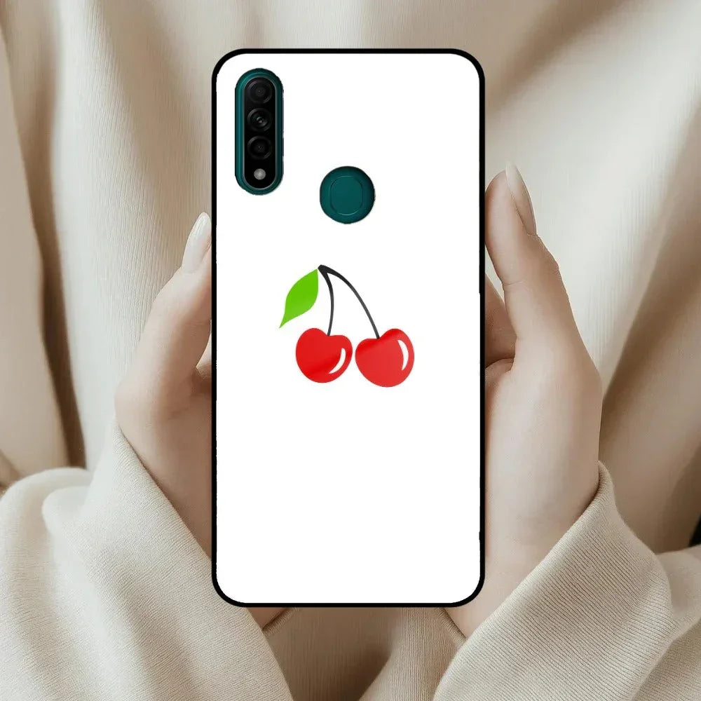 Cherry Glass Case Cover For Oppo - ShopOnCliQ