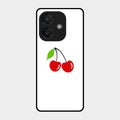 Cherry Glass Case Cover For Oppo A3X 5G