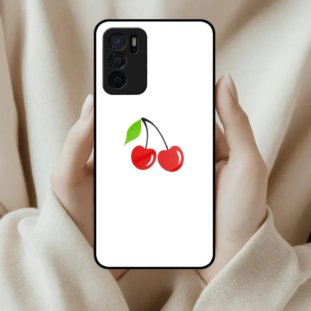 Cherry Glass Case Cover For Oppo - ShopOnCliQ