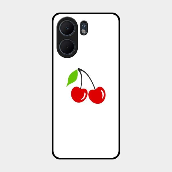 Cherry Glass Case Cover For Oppo A5X 5G