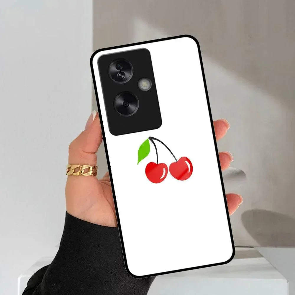 Cherry Glass Case Cover For Oppo - ShopOnCliQ