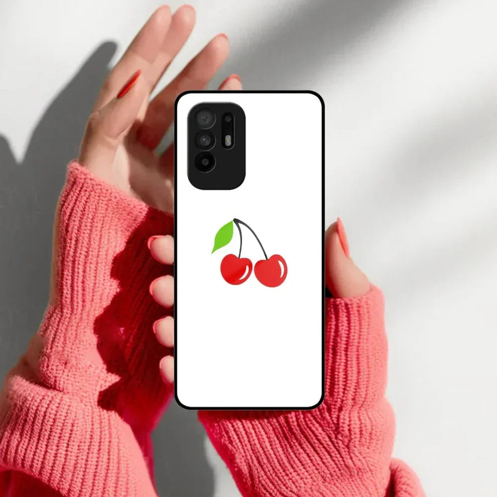 Cherry Glass Case Cover For Oppo - ShopOnCliQ
