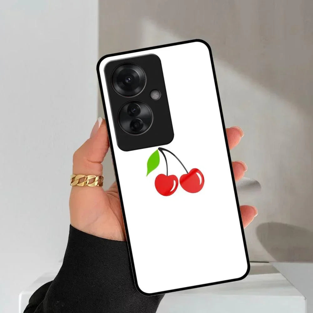 Cherry Glass Case Cover For Oppo - ShopOnCliQ