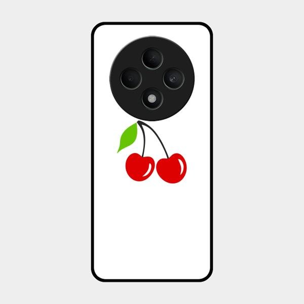 Cherry Glass Case Cover For Oppo F27 5G
