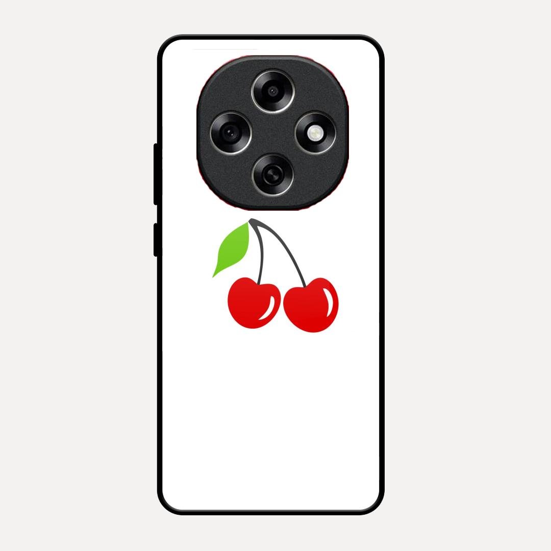Cherry Glass Case Cover For Oppo F31 Pro 5G
