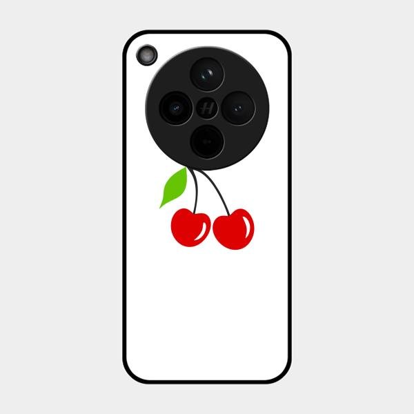 Cherry Glass Case Cover For Oppo Find X8 5G