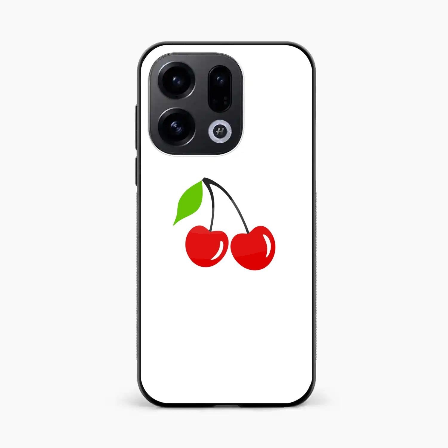Cherry Glass Case Cover For Oppo Find X9 5G