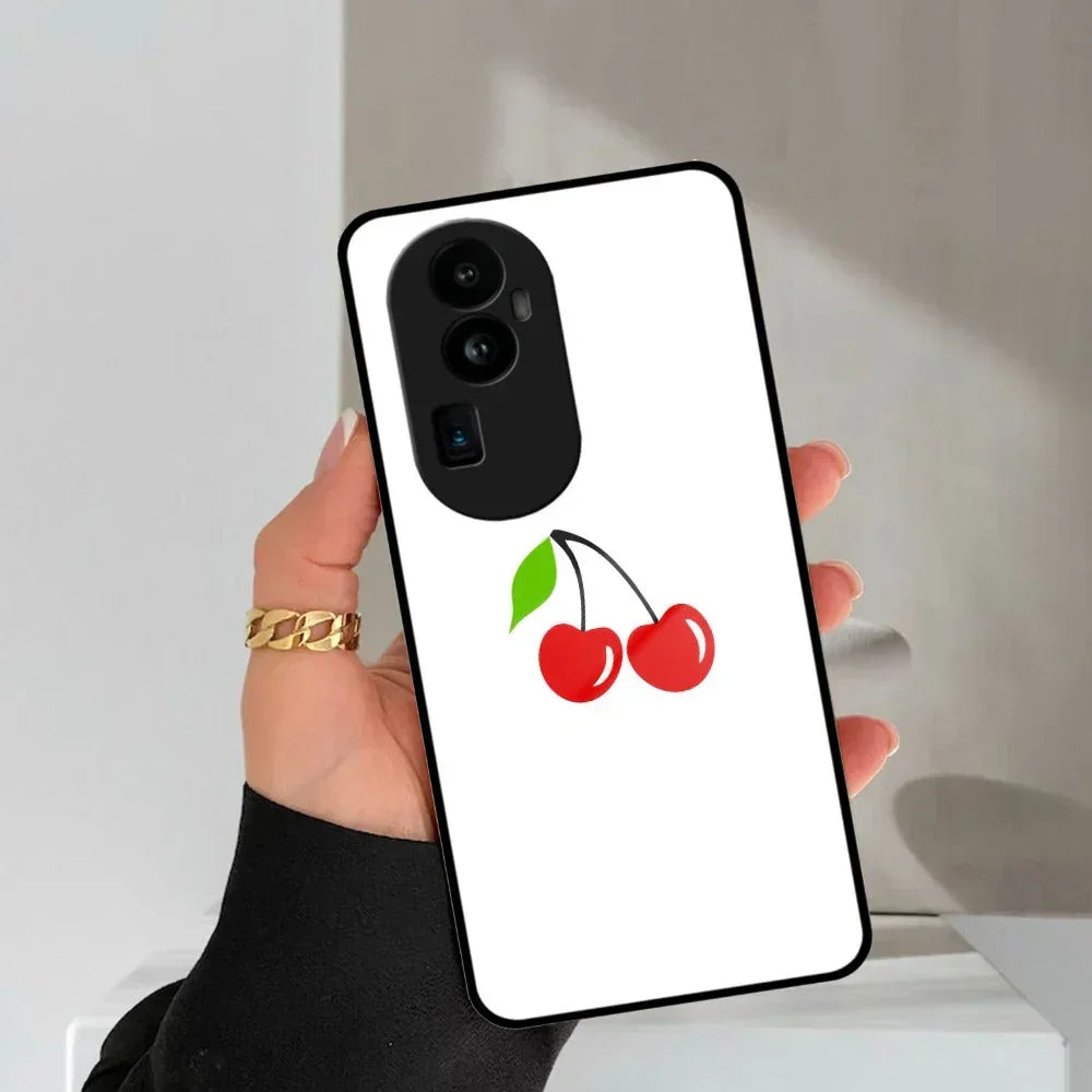 Cherry Glass Case Cover For Oppo - ShopOnCliQ