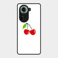 Cherry Glass Case Cover For Oppo Reno 11 5G