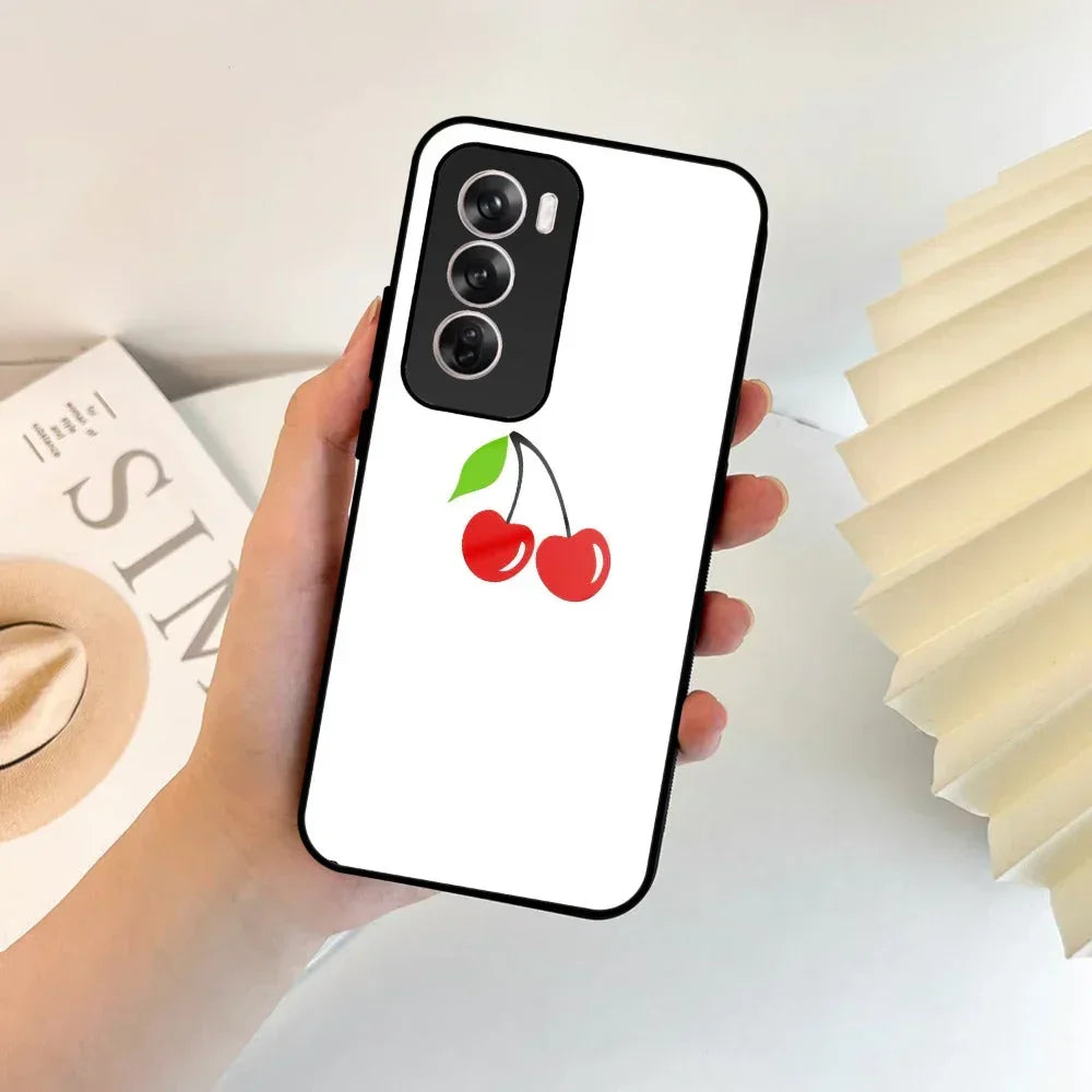 Cherry Glass Case Cover For Oppo - ShopOnCliQ
