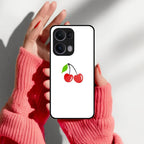 Cherry Glass Case Cover For Oppo - ShopOnCliQ