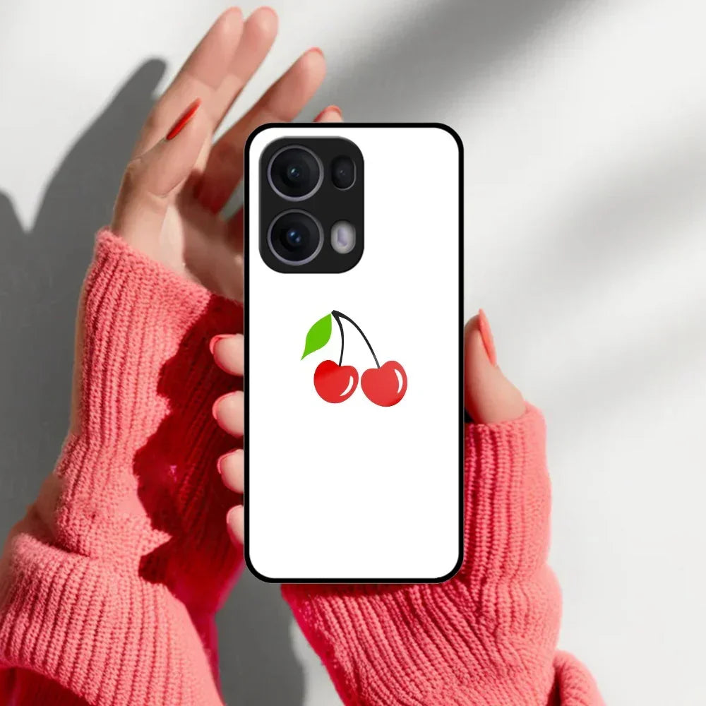 Cherry Glass Case Cover For Oppo - ShopOnCliQ