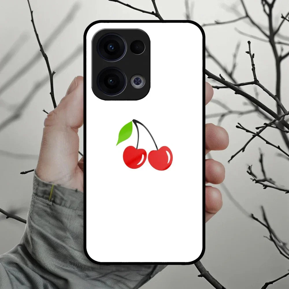 Cherry Glass Case Cover For Oppo - ShopOnCliQ