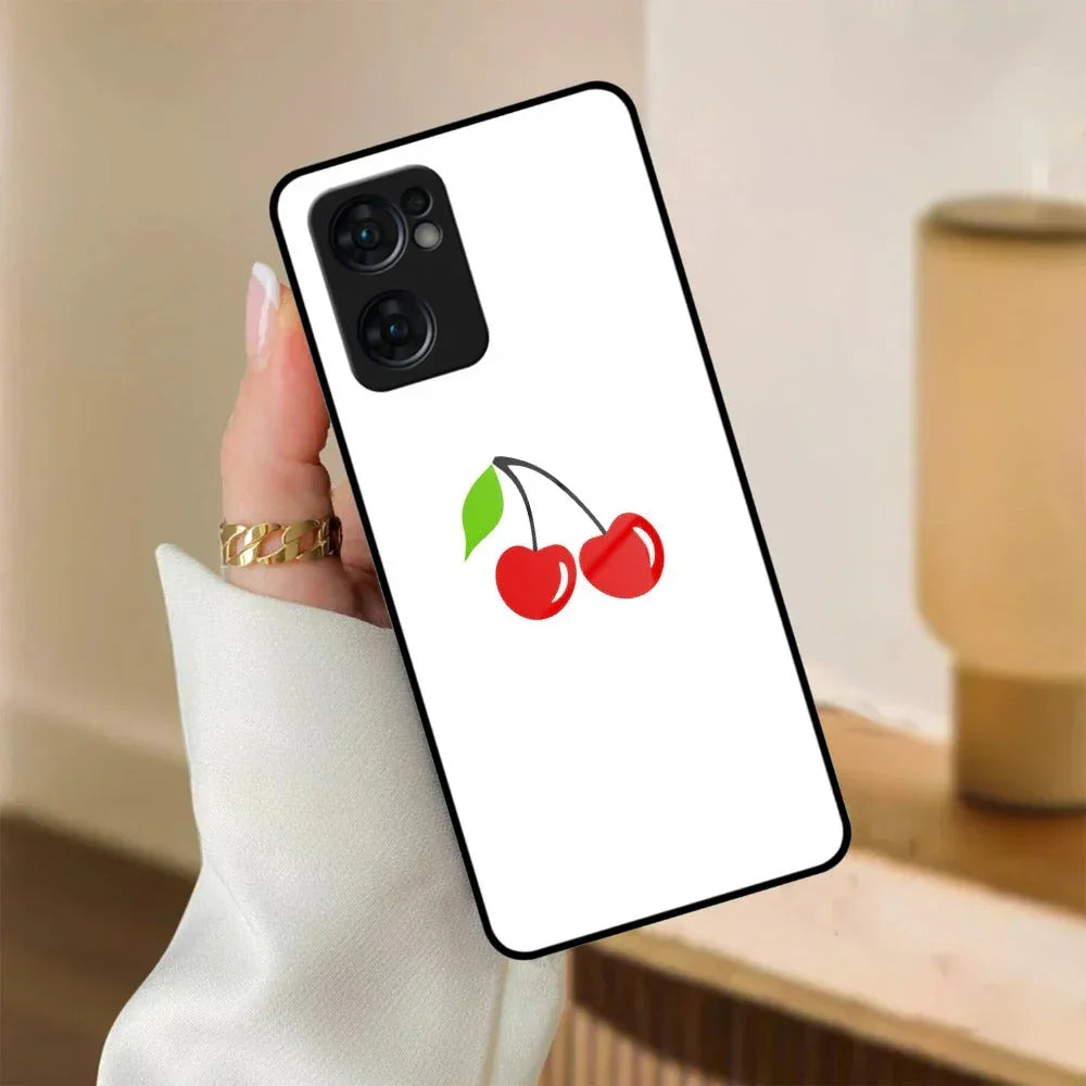Cherry Glass Case Cover For Oppo - ShopOnCliQ