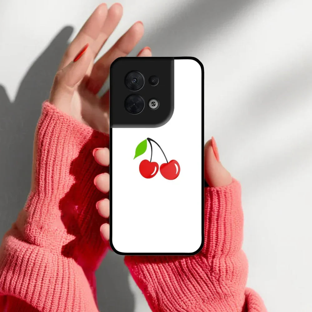 Cherry Glass Case Cover For Oppo - ShopOnCliQ