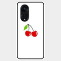 Cherry Glass Case Cover For Oppo Reno 8T 5G