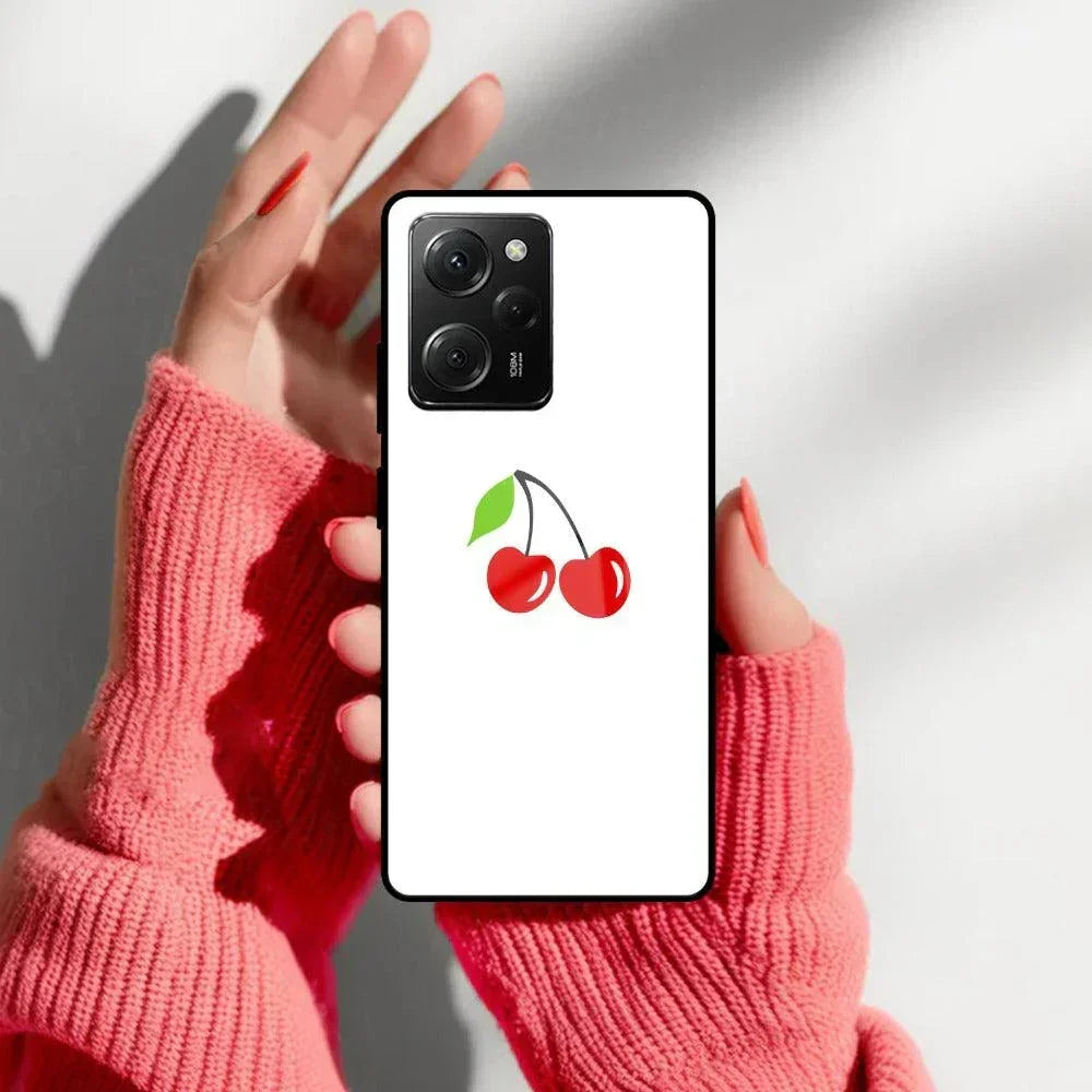 Cherry Glass Case Cover For Poco - ShopOnCliQ