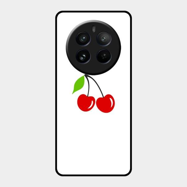 Cherry Glass Case Cover For Realme 12 Pro Plus 5G