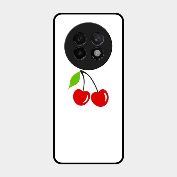 Cherry Glass Case Cover For Realme 13 Plus 5G