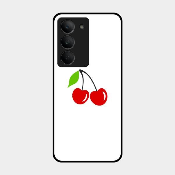 Cherry Glass Case Cover For Realme 14X 5G