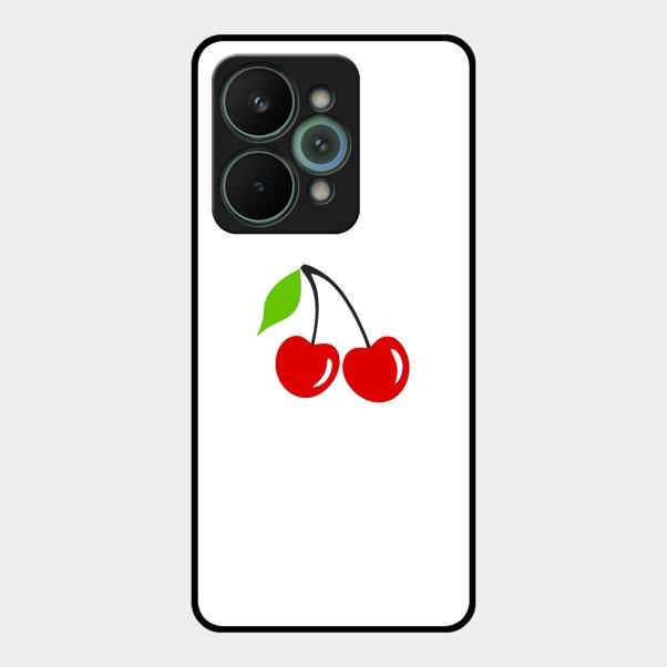 Cherry Glass Case Cover For Realme 15 Pro 5G