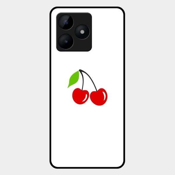 Cherry Glass Case Cover For Realme C53
