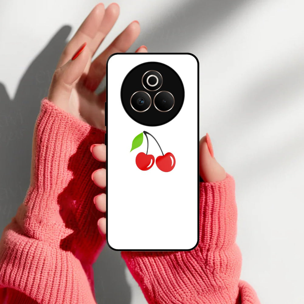 Cherry Glass Case Cover For Realme/Narzo