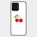 Cherry Glass Case Cover For Redmi 12 5G