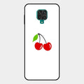 Cherry Glass Case Cover For Redmi Note 10 Lite