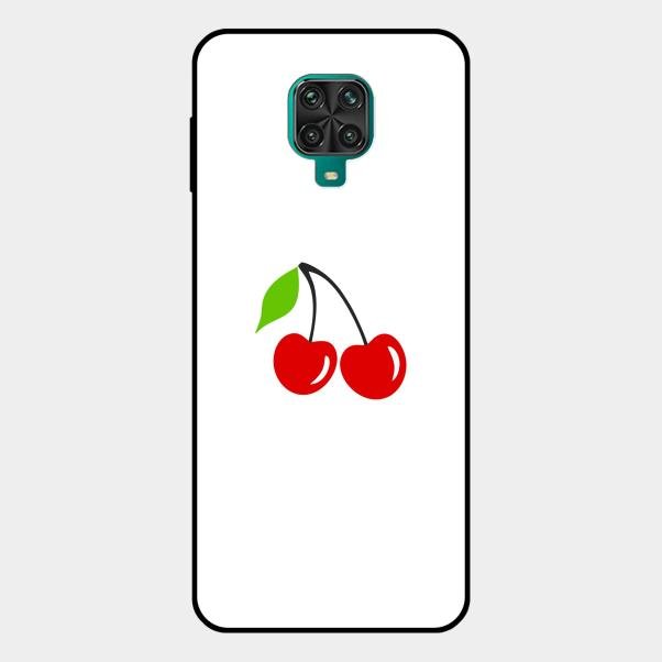 Cherry Glass Case Cover For Redmi Note 10 Lite