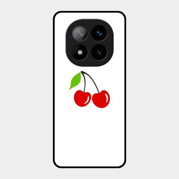 Cherry Glass Case Cover For Redmi Note 14 Pro Plus 5G