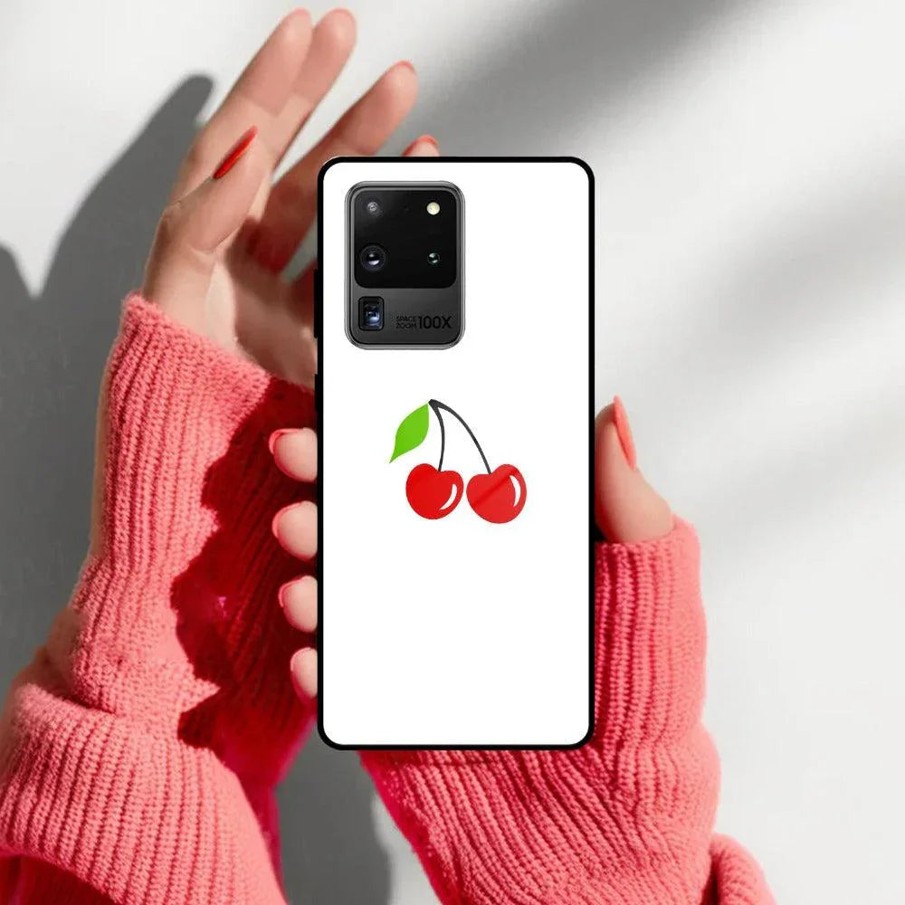 Cherry Glass Case Cover For Samsung - ShopOnCliQ