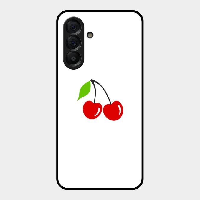 Cherry Glass Case Cover For Samsung Galaxy A17 5G