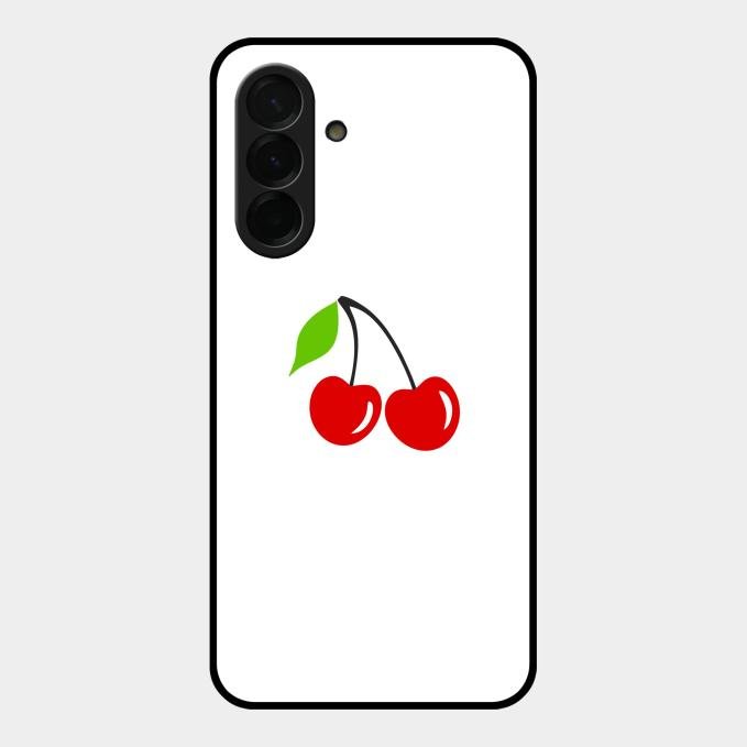 Cherry Glass Case Cover For Samsung Galaxy A36 5G
