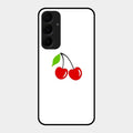 Cherry Glass Case Cover For Samsung Galaxy A55 5G
