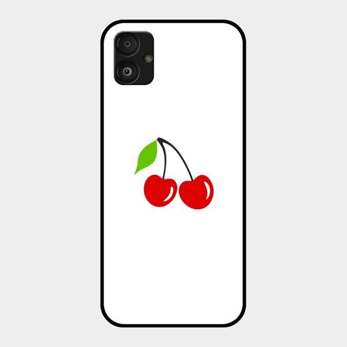 Cherry Glass Case Cover For Samsung Galaxy F14 5G
