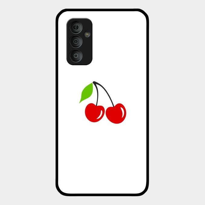 Cherry Glass Case Cover For Samsung Galaxy F23 5G
