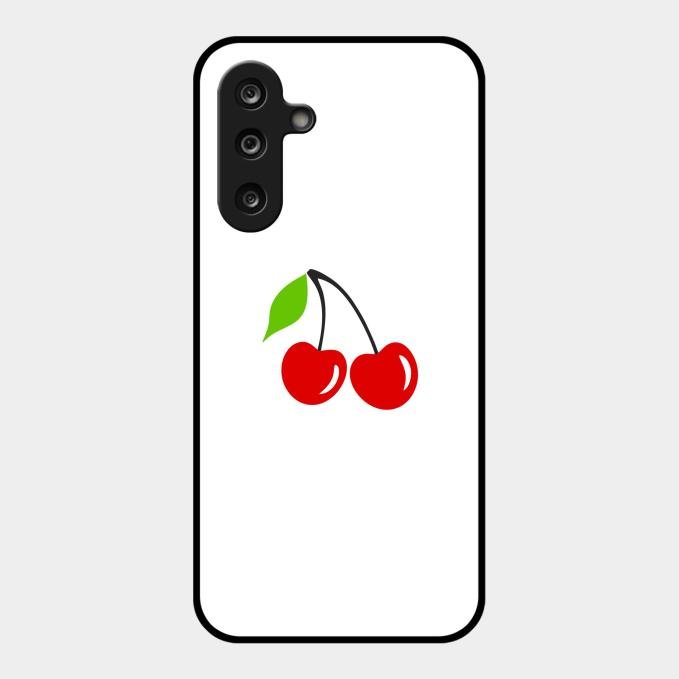 Cherry Glass Case Cover For Samsung Galaxy M16 5G