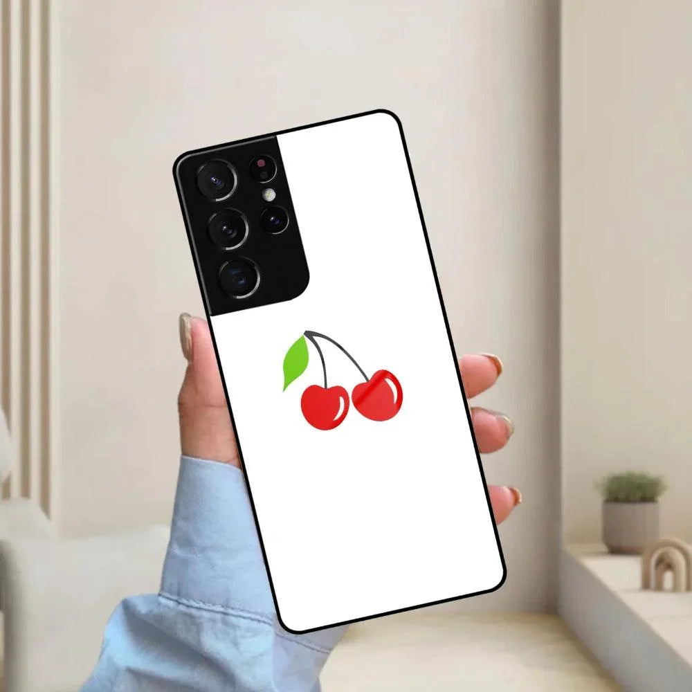 Cherry Glass Case Cover For Samsung - ShopOnCliQ