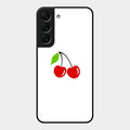 Cherry Glass Case Cover For Samsung Galaxy S22 5G