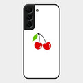 Cherry Glass Case Cover For Samsung Galaxy S22 Plus 5G