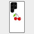 Cherry Glass Case Cover For Samsung Galaxy S24 Ultra 5G