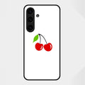 Cherry Glass Case Cover For Samsung Galaxy S25 FE 5G