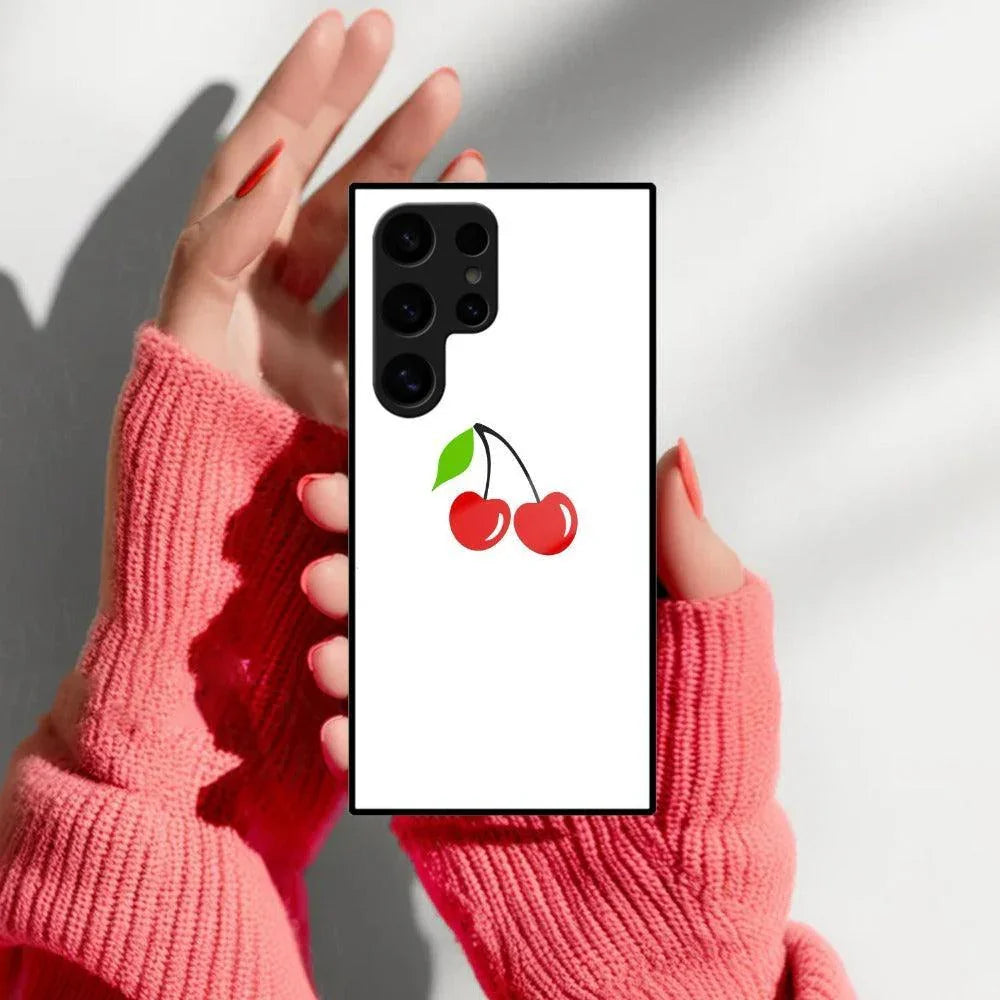 Cherry Glass Case Cover For Samsung - ShopOnCliQ