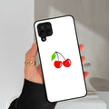 Cherry Glass Case Cover For Samsung Galaxy A42 5G