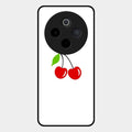 Cherry Glass Case Cover For Vivo T4 5G