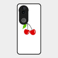 Cherry Glass Case Cover For Vivo T4R 5G