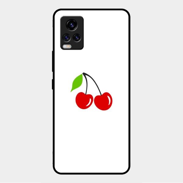 Cherry Glass Case Cover For Vivo V20 Pro 5G